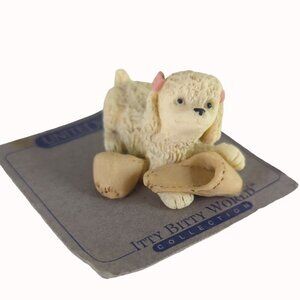 United Design Itty Bitty World Collection Poodle Puppy With Slippers Miniature